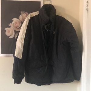 VINTAGE reversible fila bomber jacket